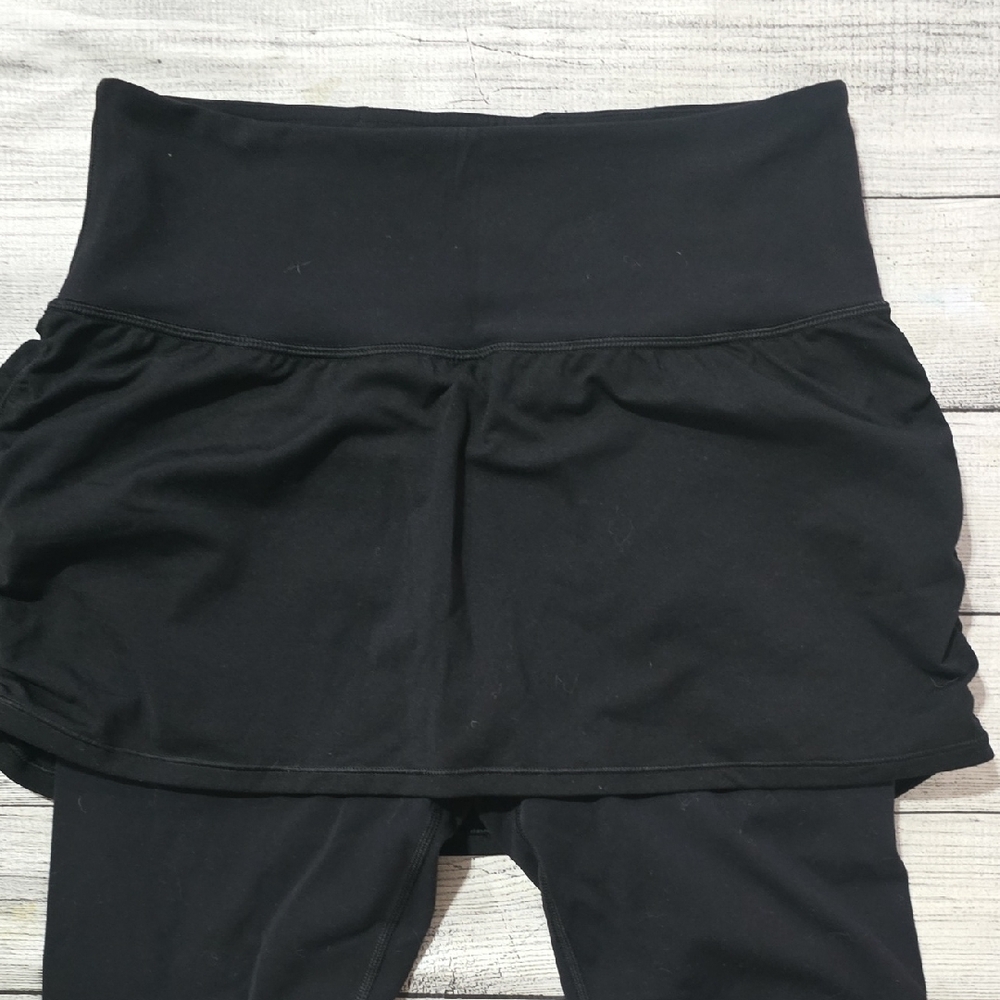 Athleta Black Skort Leggings - Picture 3 of 4